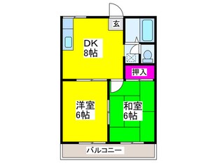 グリーンアイランドの物件間取画像